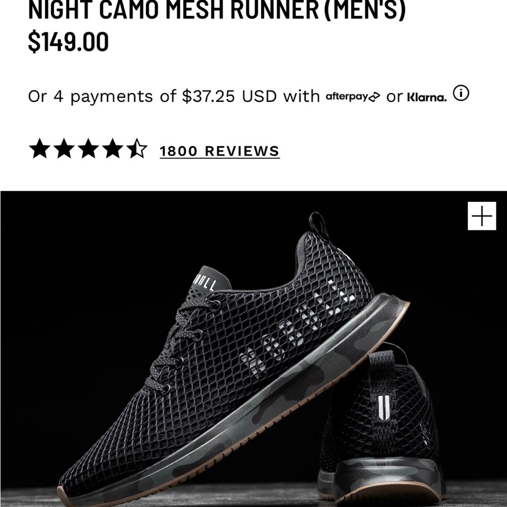 NoBull night camo mesh runners. Size 10.5mens/women’s 12